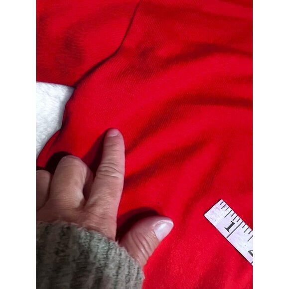 Loft Ann Taylor red long sleeve shirt women size large - Picture 4 of 6
